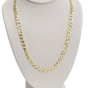 10kt Real Gold Solid Cuban Curb Chain 4.9mm 18 Inches
